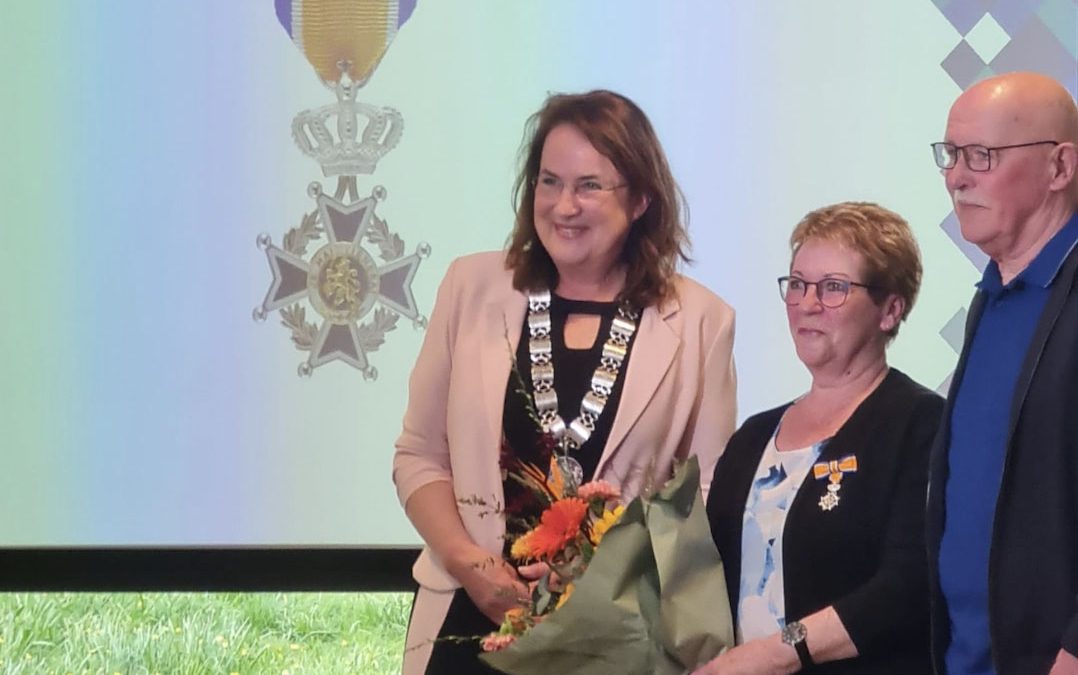 Vrijwilligster Maria Wals-de Vries benoemd als lid van de Orde van Oranje-Nassau